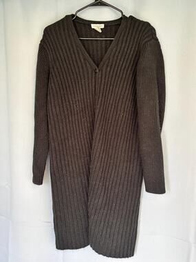 Wasserman Women’s Black Sweater Cardigan Long sleeve Knit Button Xtra Large XL